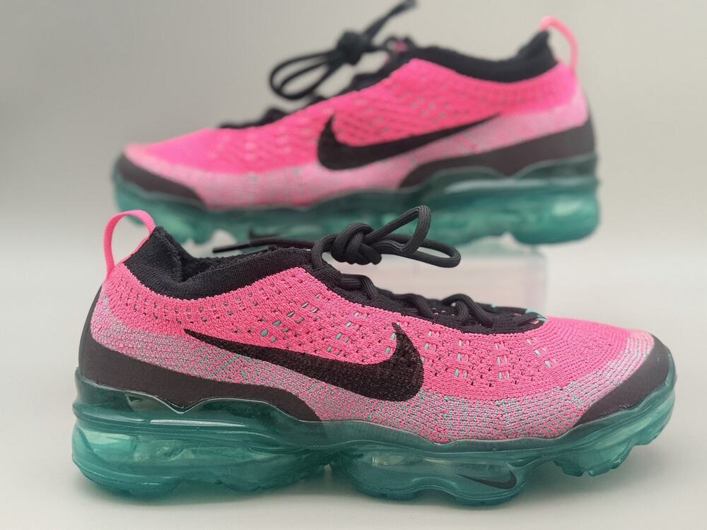 NIKE AIR VAPORMAX 2023 FK FLYKNIT NN CLEAR JADE-BLACK-PINK SZ 6.5 [FN7182-335]
